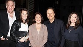 SNL husband and wife writing team Alan and Robin Zweibel join Linda Lavin, Billy Crystal and his producer wife, Janice, backstage at The Lyons.