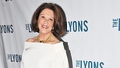 Linda Lavin greets the press after her triumphant return to Broadway. (Check out those shoes!)
