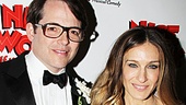 Matthew Broderick is proud to have his wife Sarah Jessica Parker and son James Wilkie by his side on opening night.
