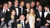 Matthew Broderick shares a laugh with his fan club, including Jonathan Freeman, Scott Wittman, Jeffrey Richman, Victor Garber, Rainer Andreesen, Martin Short, Sarah Jessica Parker, Marc Shaiman and Andrea Martin.