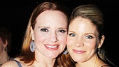 Nice Work ladies Jennifer Laura Thompson and Kelli O’Hara are onstage rivals, but they couldn’t be closer at the after party.