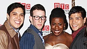 Newly minted Godspell star Corbin Bleu stands proudly with his castmates Lindsay Mendez, George Salazar, Nick Blaemire, Uzo Aduba, Telly Leung, Hannah Elless and Wallace Smith. 