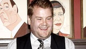One Man, Two Guvnors star James Corden is all smiles as he accepts the award for Outstanding Actor in a Play.