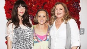 Liv Tyler, Tracie Bennett and Kathleen Turner look radiant with their summer tans and fashions backstage at End of the Rainbow.