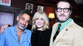 The lovely Tony nominee Judith Light enjoys sharing an afternoon with her Other Desert Cities director Joe Mantello and playwright Jon Robin Baitz.