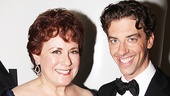 Two actors who are no stranger to stealing scenes and getting laughs, Judy Kaye and Christian Borle, show off their awards.