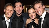 It's a Grease reunion for Max Crumm and Tony nominee Laura Osnes, flanked by Osnes' husband, Nathan Johnson and her Bonnie & Clyde co-star Claybourne Elder.