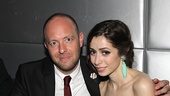 Tony-winning Once director John Tiffany enjoys a quiet moment with his beautiful leading lady, Tony nominee Cristin Milioti. 