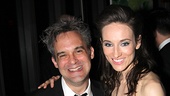 Tony-winning orchestrator Martin Lowe celebrates with featured actress nominee Elizabeth A. Davis. 