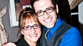 Patti LuPone gets a big squeeze from Patti Issues writer and star Ben Rimalower. 