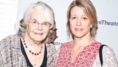 Heartless star Lois Smith stops by the Linney Theatre to say hello to Death of a Salesman alum Linda Emond.