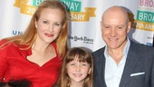 Katie Finneran and Anthony Warlow introduce three of the young orphans from Annie: Tyrah Skye Odoms, Emily Rosenfeld and Jaidyn Young.