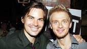 Roger times two: Original off-Broadway star Matt Shingledecker poses with Anthony Federov. 