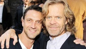 Broadway favorite Raul Esparza congratulates William H. Macy on Atlantic’s big night.