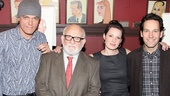 Say cheese! Michael Shannon, Ed Asner, Kate Arrington and Paul Rudd take a company photo at the iconic restaurant.