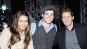 Morrison and his lovely girlfriend, Renee Puente, join Corey Cott for a backstage snapshot.