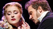 Betsy Wolfe as Rosa Bud and Will Chase as John Jasper in The Mystery of Edwin Drood. 