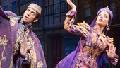 Andy Karl as Neville Landless and Jessie Mueller as Helena Landless in The Mystery of Edwin Drood.
