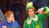 Connor Barth as Michael and Matt Kopec as Buddy in the national tour of Elf.