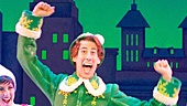 Matt Kopec as Buddy and the cast of the national tour of Elf.