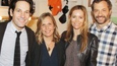 Paul Rudd and his real-life wife, Julie Yaeger, are happy to welcome Rudd’s screen wife, Leslie Mann, and her real-life husband, Judd Apatow, to Broadway. (Got all that?) 