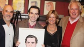 Chaplin producers Roy Gabay, Mindy Rich and Bob Rich strike a pose with McClure and the new drawing.