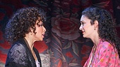 Michelle Alves as Anita and MaryJoanna Grisso as Maria in the national tour of West Side Story.