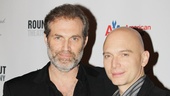 Marc Kudisch grabs a photo op with co-star Michael Cerveris. 