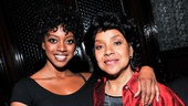 After the set, Condola is congratulated by her proud mom, Phylicia Rashad. Talent definitely runs in this family.