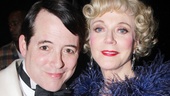 Matthew Broderick welcomes his new stage mother, Blythe Danner, to Broadway. 