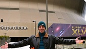 Despite being a die-hard Philadelphia Eagles fan, Andrus is pumped to stand in front of the Mercedes-Benz Superdome, home of the upcoming Superbowl XLVII.
