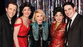 Joan Rivers at ‘Forbidden Broadway’ — Scott Richard Foster — Natalie Charle Ellis — Joan Rivers — Jenny Lee Stern — Marcus Stevens