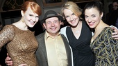 Lucky Danny Rutigliano! Fiorello!’s title star surrounds himself with his lovely leading ladies Kate Baldwin, Erin Dilly and Jenn Gambatese.