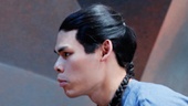 Yuekun Wun as Lone and Ruy Iskandar as Ma in The Dance and the Railroad.