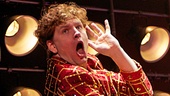 Ben Goddard as Jerry Lee Lewis in the national tour of Million Dollar Quartet.