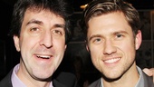 Jason Robert Brown chats with Les Miz film star Aaron Tveit at HB Burger.