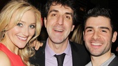We did it! Betsy Wolfe (Cathy), Jason Robert Brown (composer and director) and Adam Kantor (Jamie) snap a congratulatory photo.