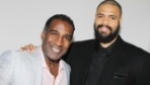 Broadway meets basketball! Porgy & Bess alum Norm Lewis hangs out backstage with Tyson Chandler.