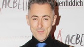 Scottish-born actor Alan Cumming dons a festive kilt on his big opening night.