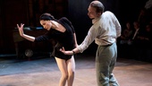 Natalia Alonso as Maria Tallchief and Michael Cerveris as George Balanchine in Nikolai and the Others. 