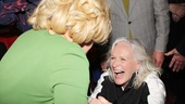 Tony winner Glenn Close worships at the Divine Miss M’s feet at the opening party.