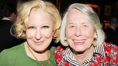 Bette Midler shares in the excitement of evening with gossip guru Liz Smith.