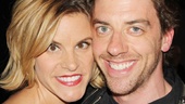 Broadway pals Jenn Colella and Christian Borle cheer on the cast of The Memory Show.