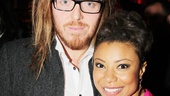 Matilda composer Tim Minchin grabs a photo with Vanya’s Shalita Grant.