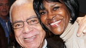 Tony-nominated stage and screen star Earle Hyman pulls Cicely Tyson in for a celebratory hug.