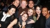 For one last Bee, original stars (clockwise from left) Deborah S. Craig, Jay Reiss, Jesse Tyler Ferguson, Jose Llana, Lisa  Howard, Derrick Baskin, Sarah Saltzberg, Celia Keenan-Bolger.