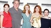 ..while Heather Burns, Adam LeFevre, Kate Jennings Grant, Victoria Clark and Zoe Lister-Jones represent the Brennan clan, Emily, Paul, Bette, Margaret and Joan.