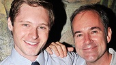 Bobby Steggert is congratulated by Stephen Flaherty, composer of Ragtime, the show that earned Steggert a 2010 Tony nomination.