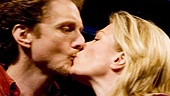 Jason and Marin end their first Next to Normal curtain call with a kiss.