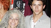 We can only imagine the hilarious things resident Broadway.com video blogger Jackie Hoffman had to say to teen heartthrob Nick Jonas! 